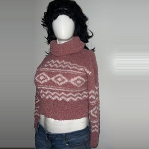 Hippie Rose crop turtle neck sweater XS